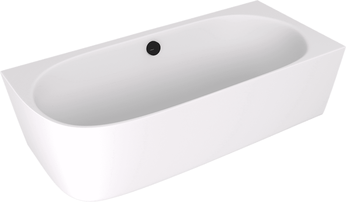 SUSSI R wanna przyścienna, narożna, kompozyt, 160x70x49,5cm, biały mat