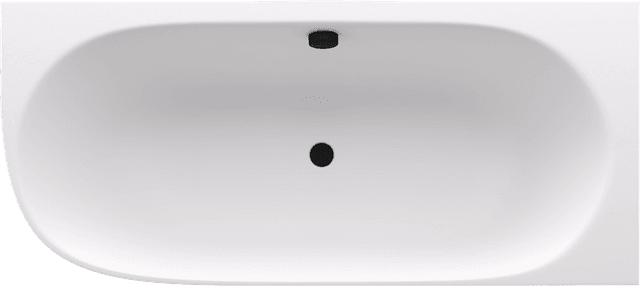 SUSSI R wanna przyścienna, narożna, kompozyt, 160x70x49,5cm, biały mat