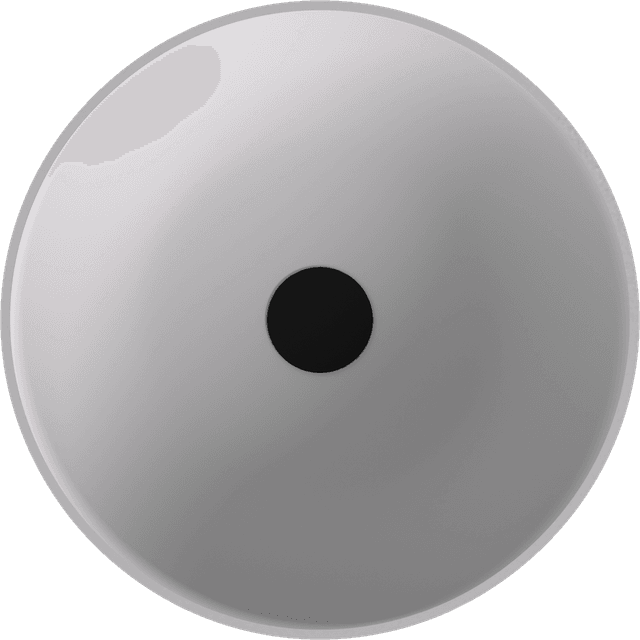 BANERA ROUND umywalka kompozytowa nablatowa, średnica 39cm, biały mat