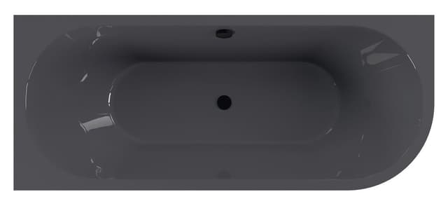 VIVA L MONOLITH wanna wolnostojąca przyścienna 170x75x60cm, szary