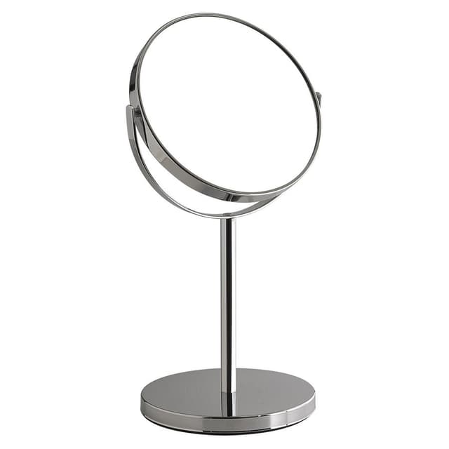 ANNA lusterko kosmetyczne stojące, średnica 163mm, dwustronne, chrom