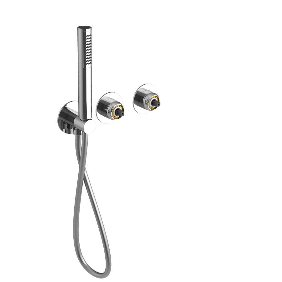 ULTRAMIX korpus baterii podtynkowej z główką prysznicową, 2 wyjścia, chromowany