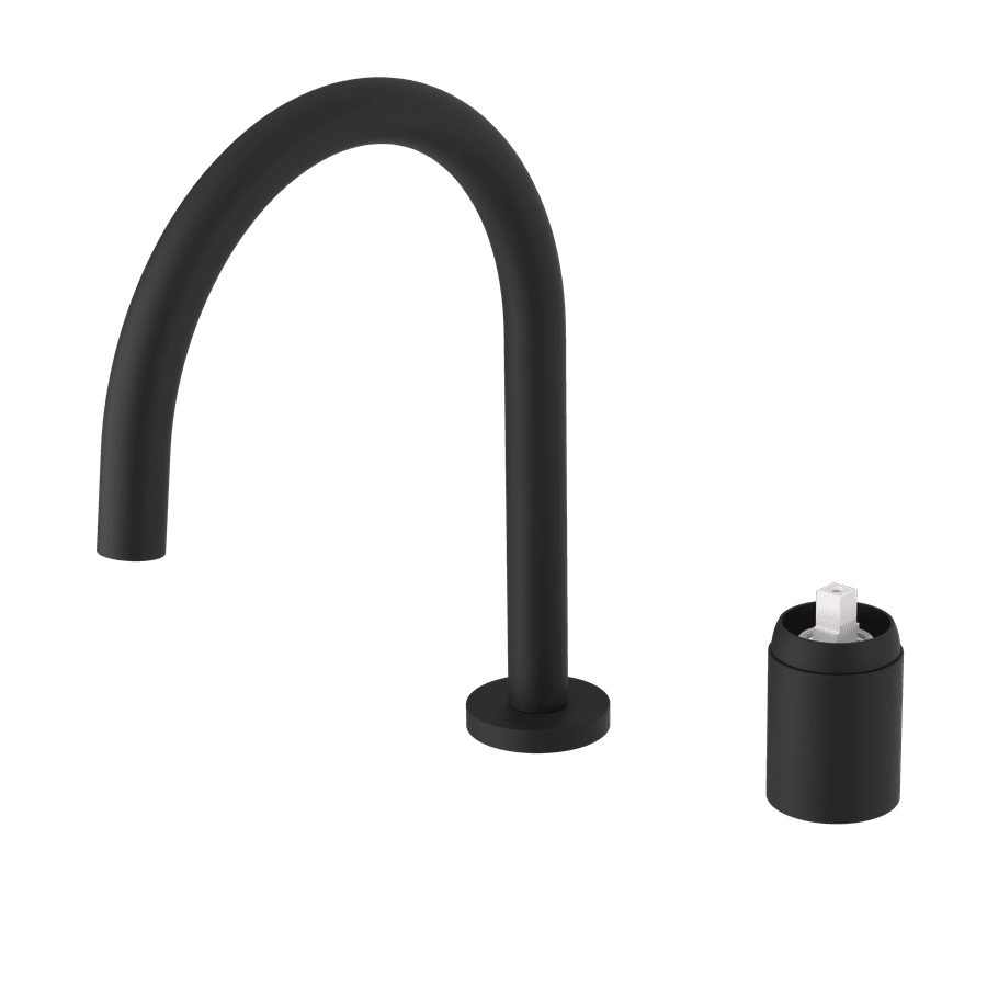 ULTRAMIX korpus do 2-elementowej baterii umywalkowej bez odpływu, czarny mat