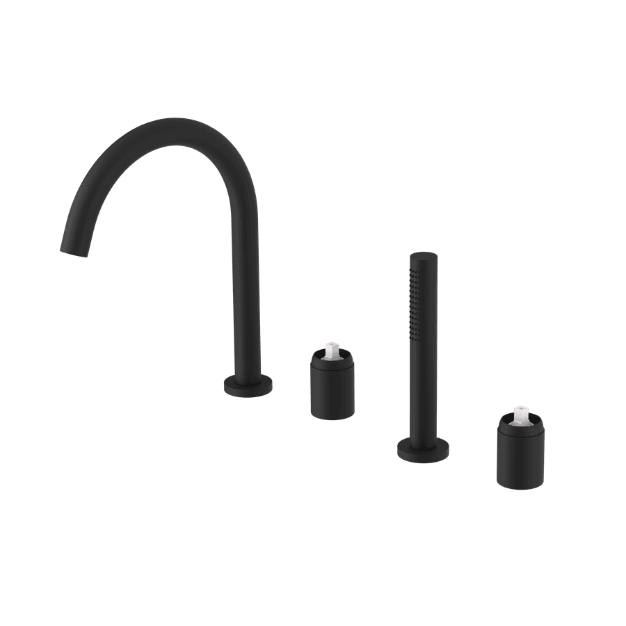 ULTRAMIX 4-elementowy korpus baterii wannowej, czarny mat