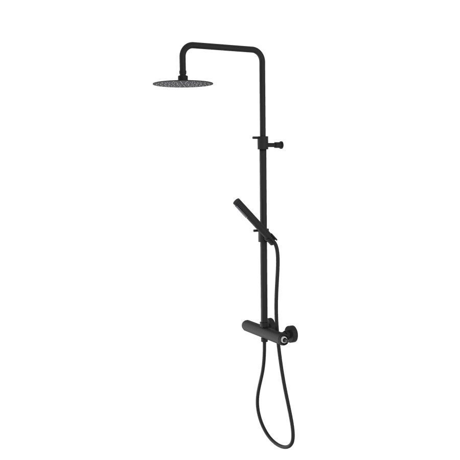ULTRAMIX korpus kolumny prysznicowej z baterią dźwigniową, matowy czarny
