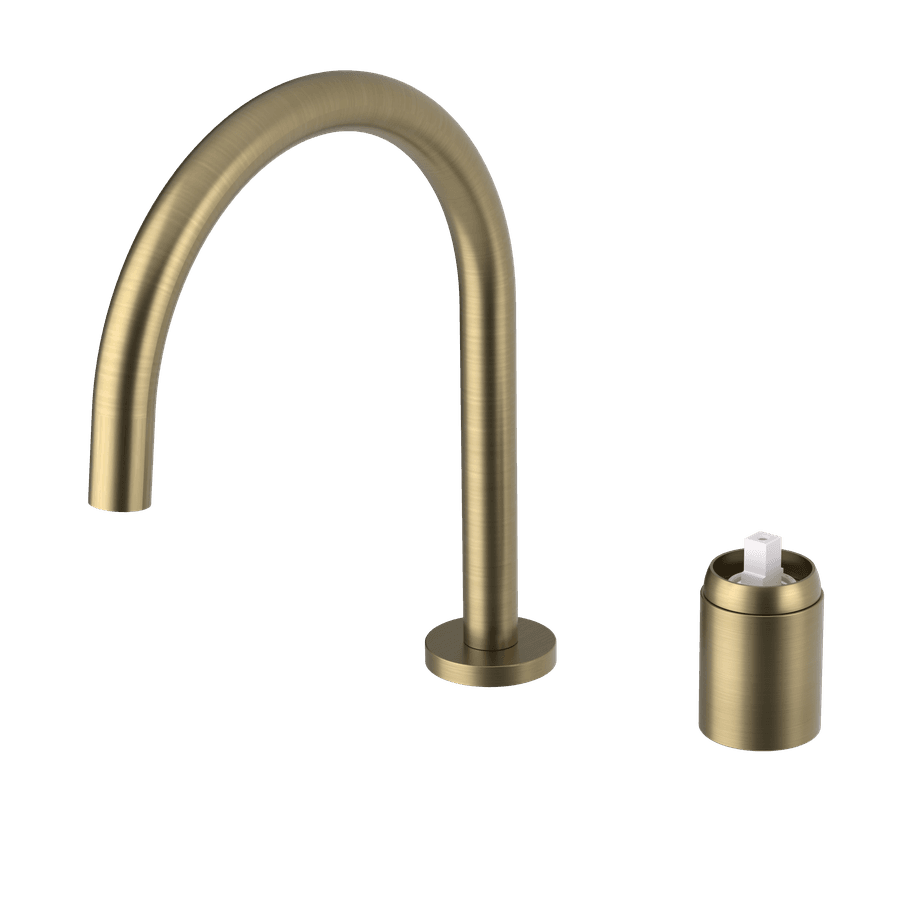 ULTRAMIX korpus do 2-elementowej baterii umywalkowej bez odpływu, matowy złoty