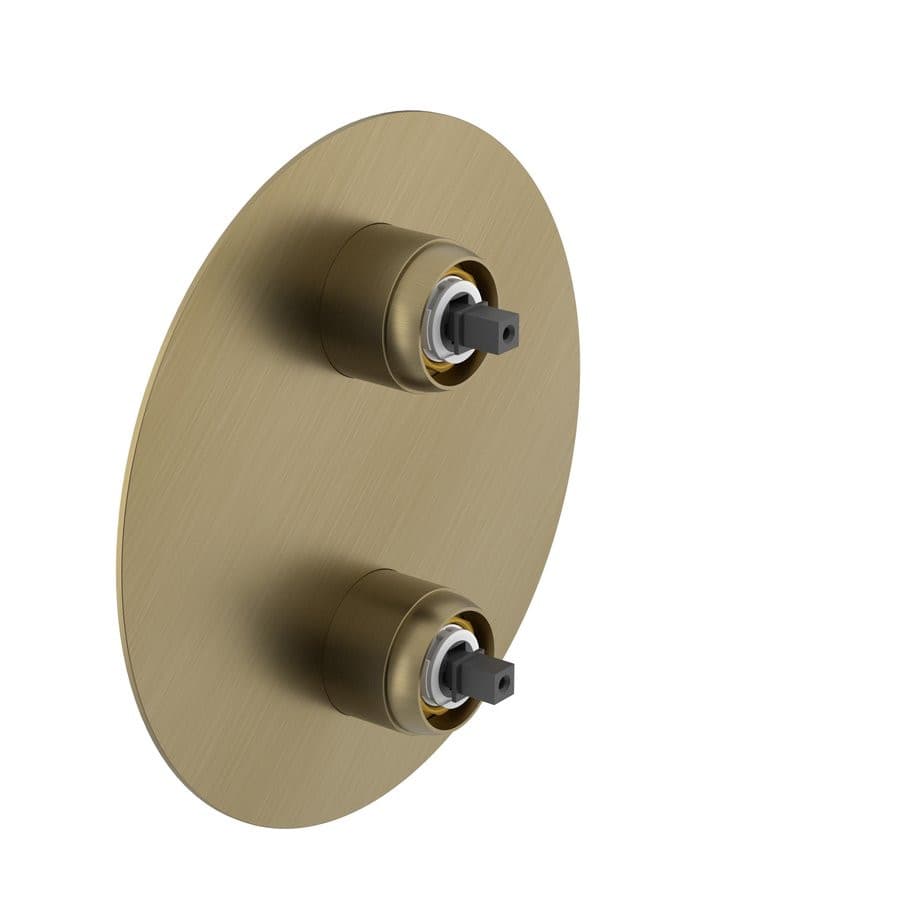 ULTRAMIX korpus do baterii prysznicowej podtynkowej, obrotowy przełącznik, 3 wyjścia, złoto mat