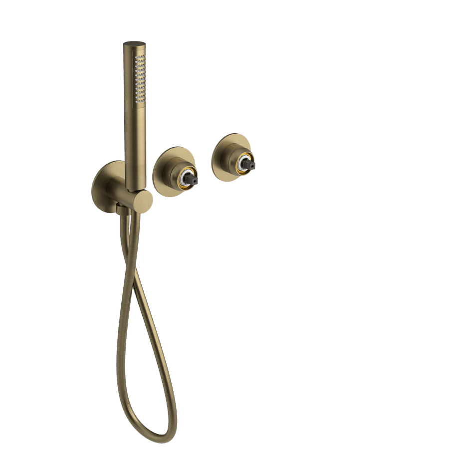 ULTRAMIX korpus do baterii prysznicowej podtynkowej, 2 wyjścia, matowe złoto