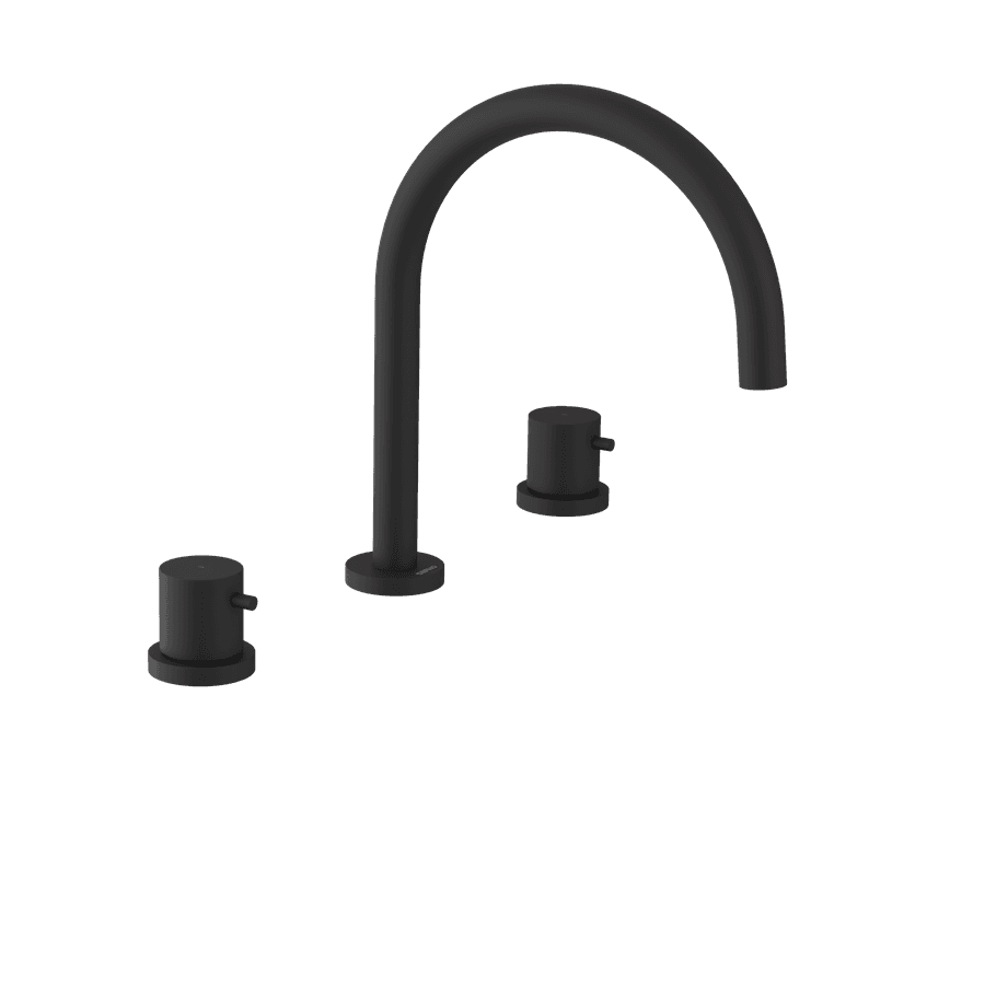 ULTRAMIX trójelementowa bateria umywalkowa bez odpływu, czarny mat