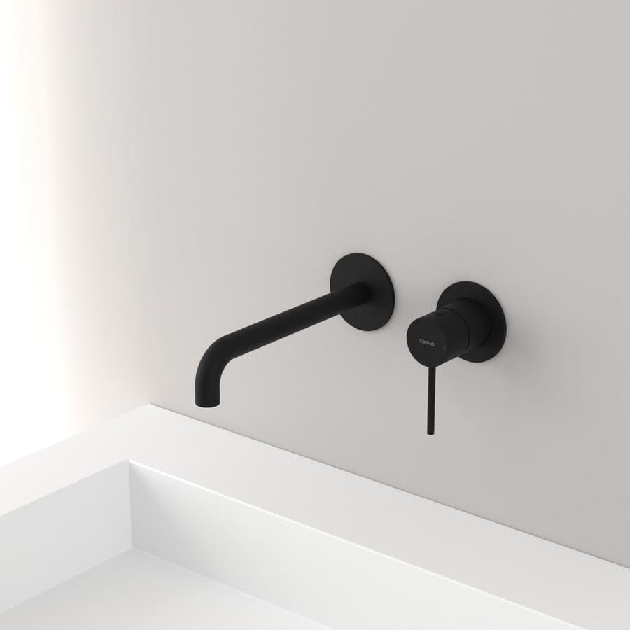 ULTRAMIX bateria umywalkowa podtynkowa 2-elementowa, czarny mat