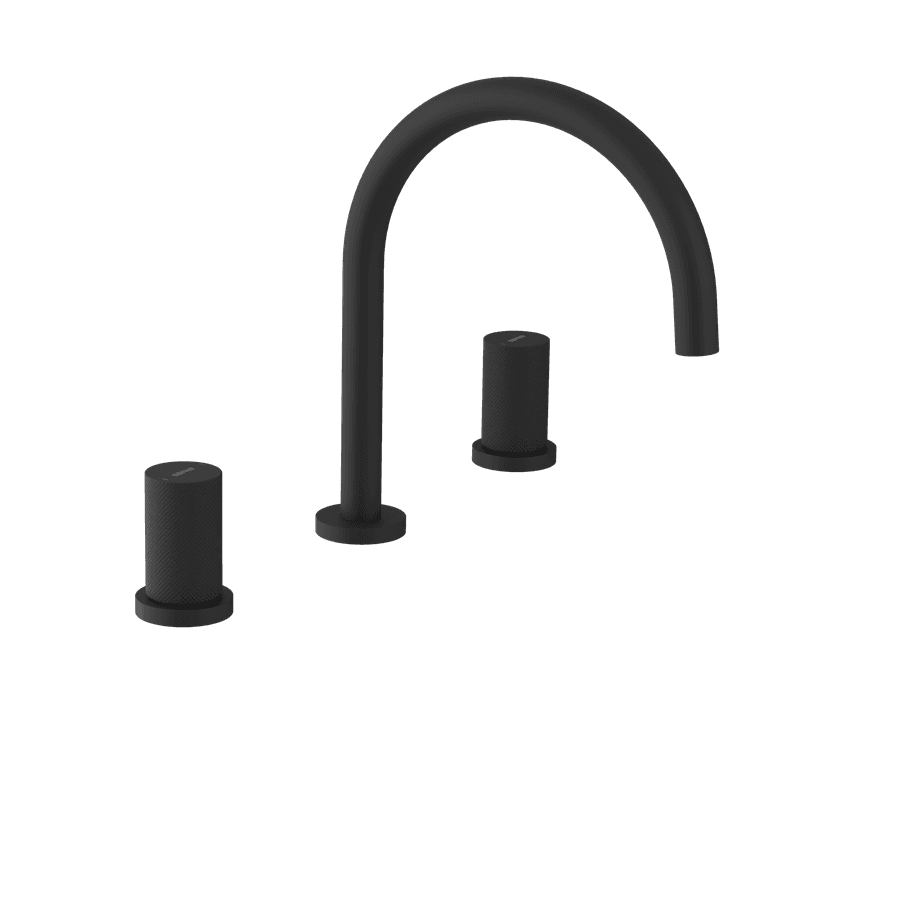 ULTRATAP trzyelementowa bateria umywalkowa bez odpływu, matowy czarny