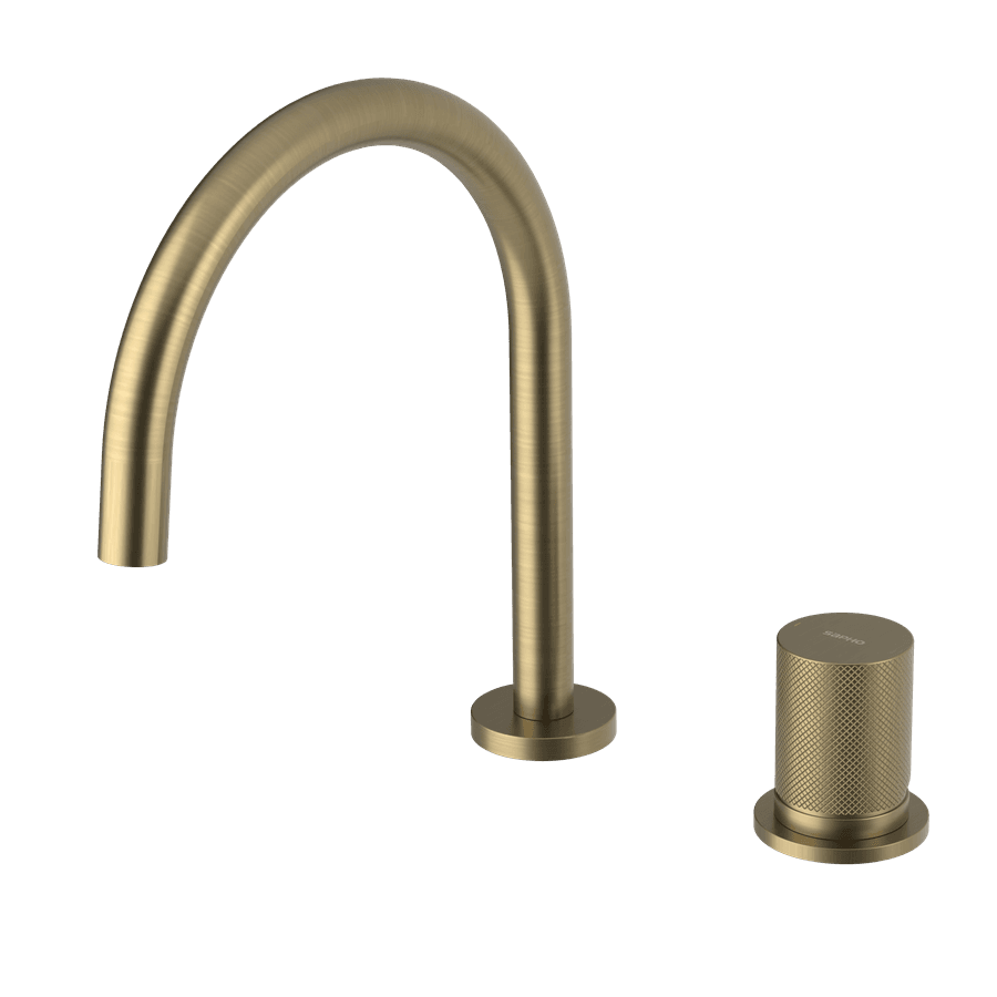 ULTRATAP dwuelementowa bateria umywalkowa bez odpływu, złoto mat