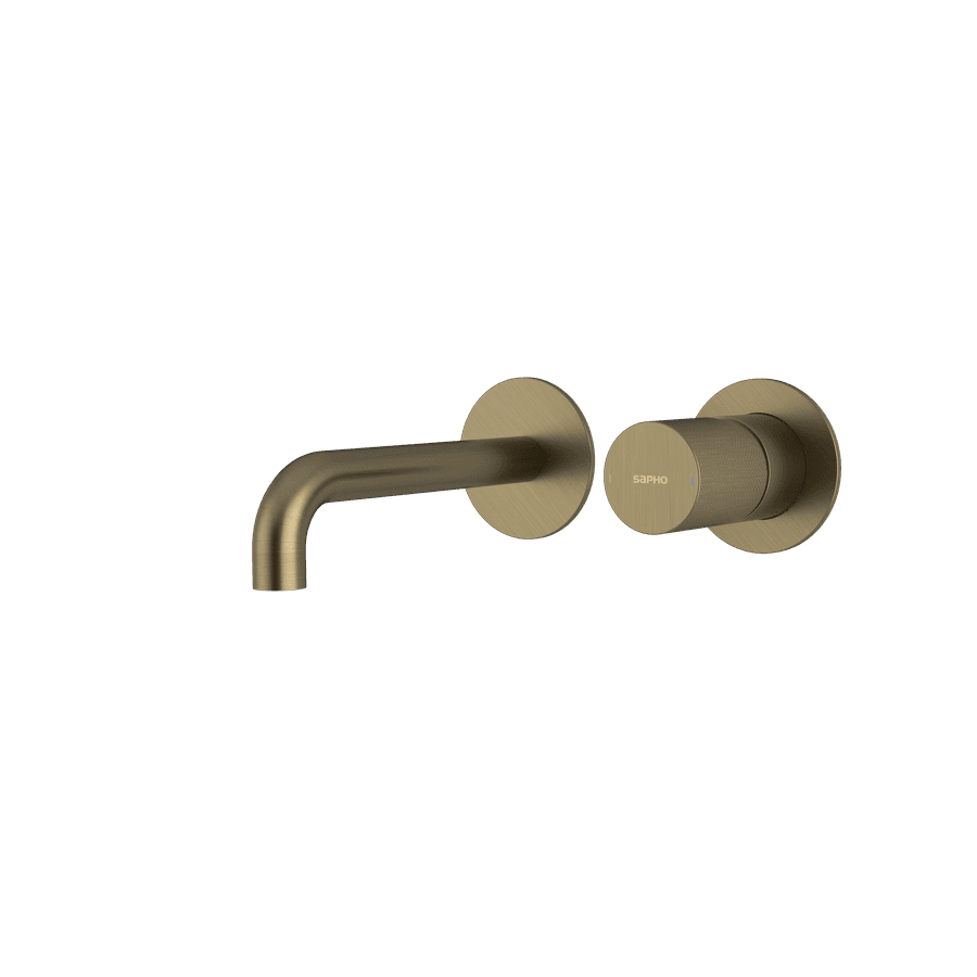 ULTRATAP bateria podtynkowa umywalkowa 2-elementowa, złoto mat, główka 20cm