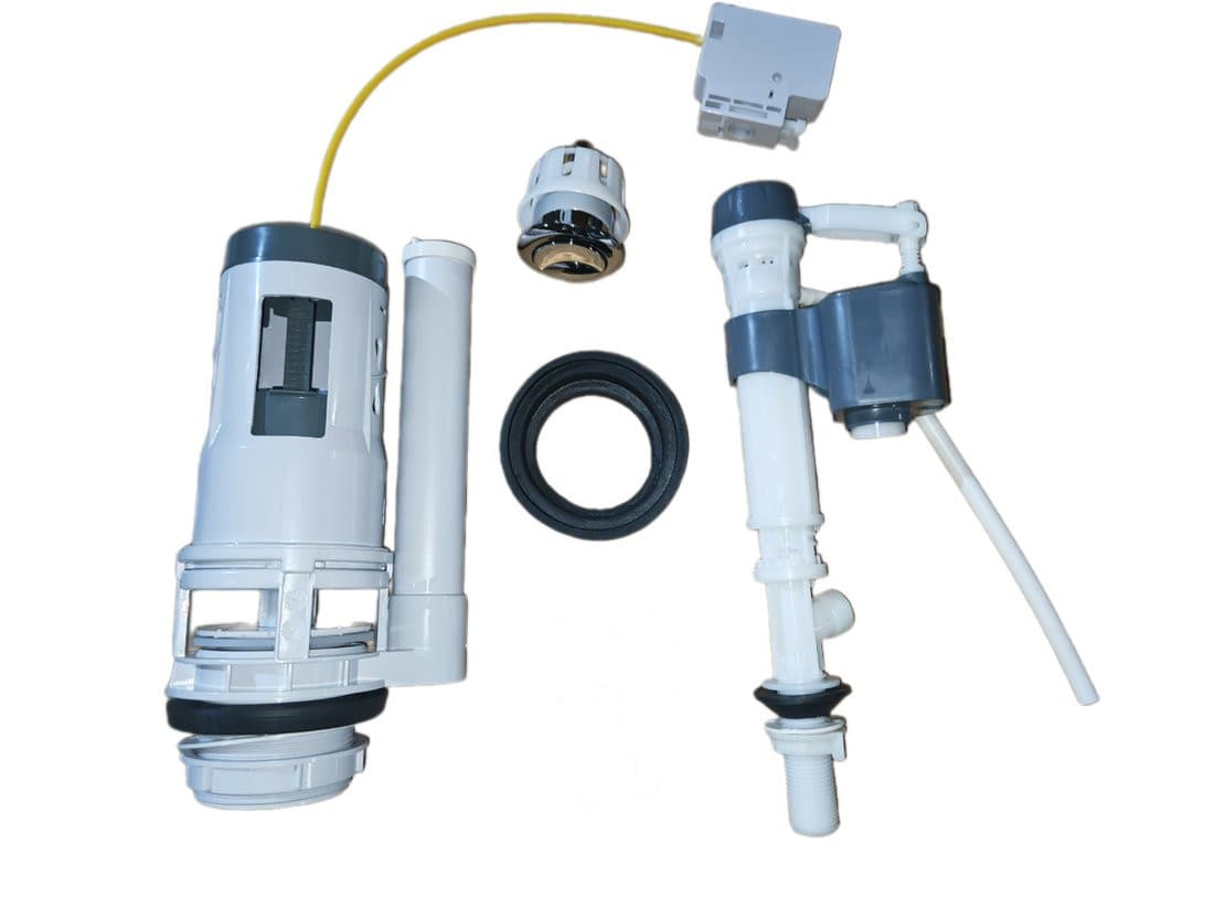 Zestaw spłukujący JALTA HYGIE z przyciskiem DUAL 49mm, chrom