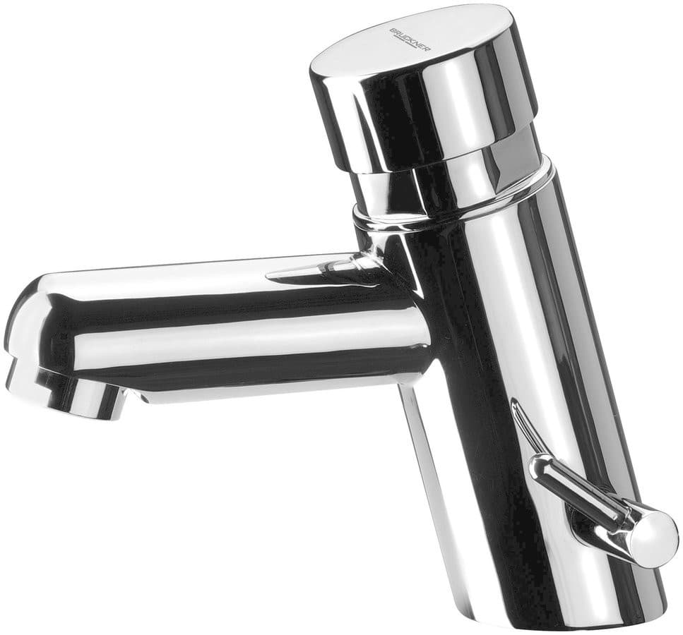 TEMPOR samozamykający zawór stojący do umywalki z regulacją temperatury, chrom