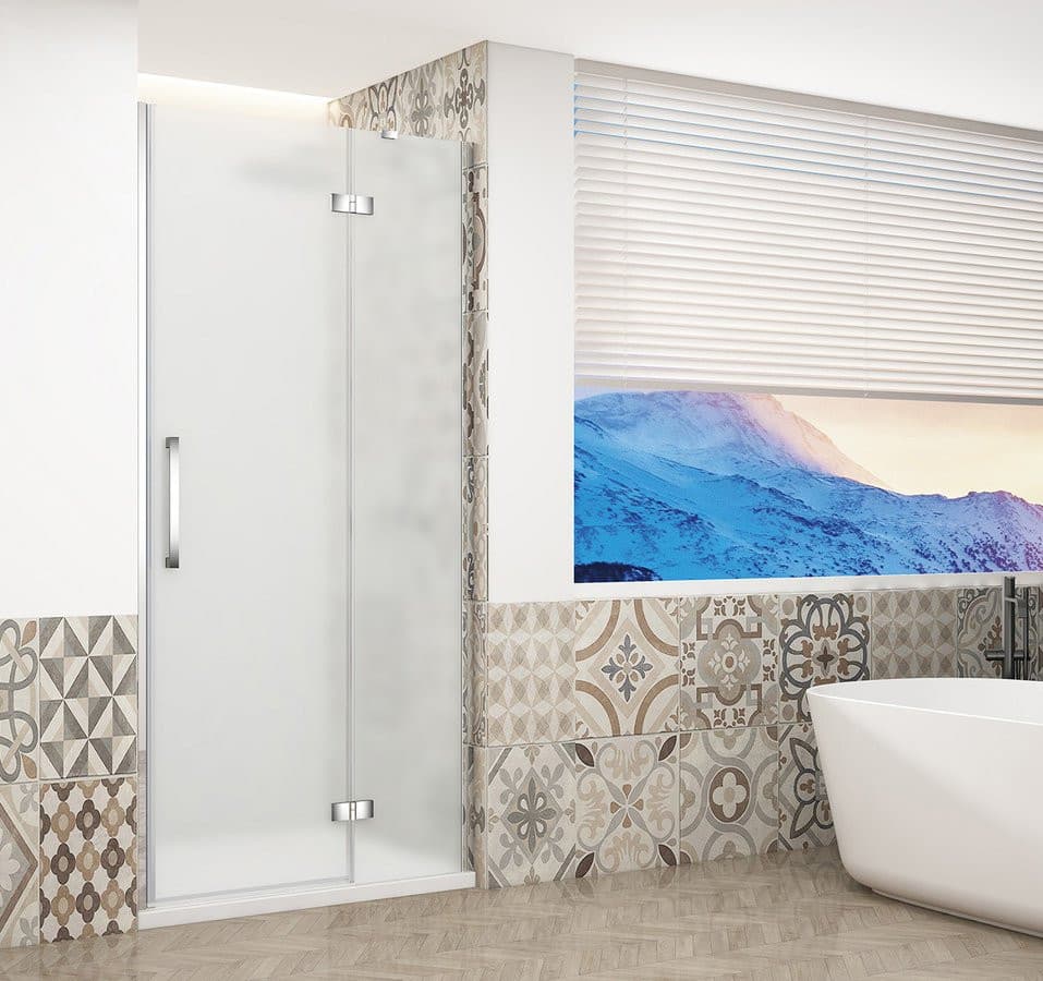 TRINITY CHROME drzwi prysznicowe do wnęki 1000 mm, szkło matowe, prawe