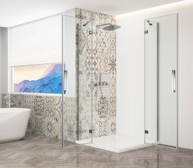 TRINITY CHROME kabina prysznicowa 1000x800mm, wejście z rogu, szkło czyste