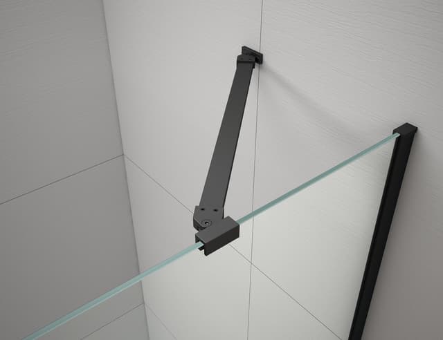 TRINITY BLACK kabina prysznicowa 900x800mm, wejście z rogu, szkło czyste