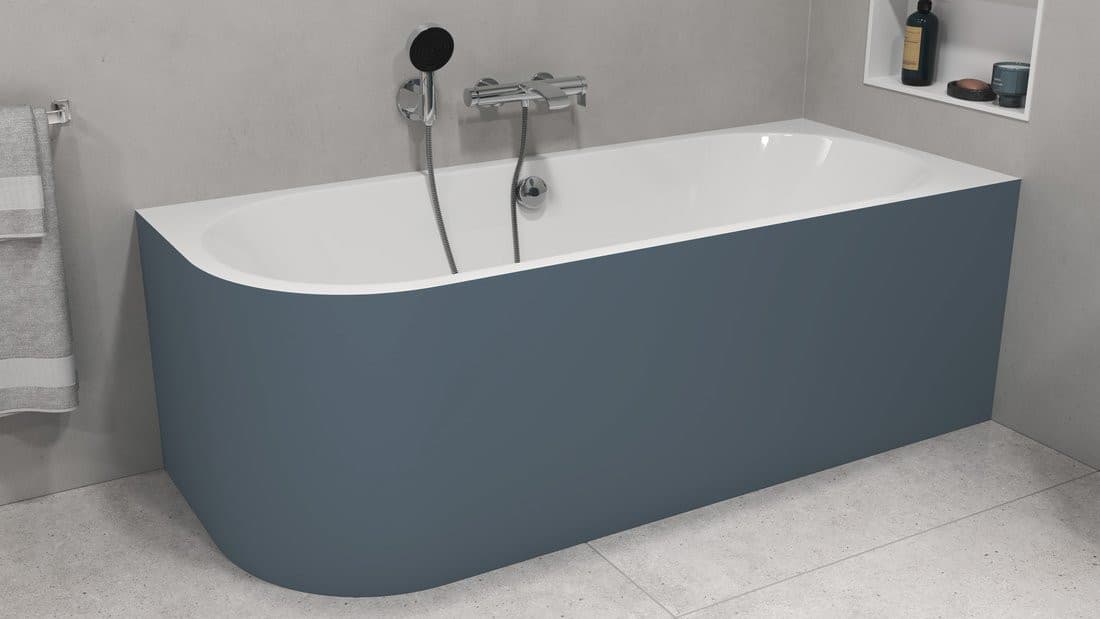 VIVA R MONOLITH wanna wolnostojąca przyścienna 170x75x60cm, biały/siena