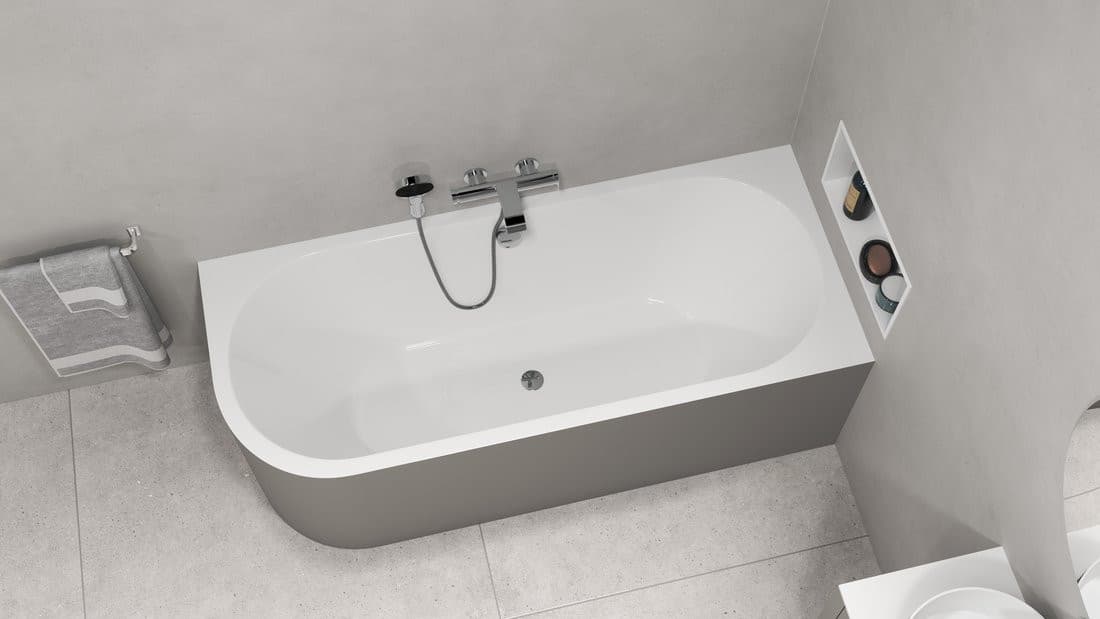 VIVA R MONOLITH wanna wolnostojąca przyścienna 170x75x60cm, biały/agila