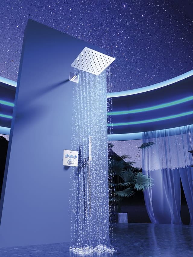 RAINFALL słuchawka prysznicowa, 250x250mm, stal nierdzewna połysk