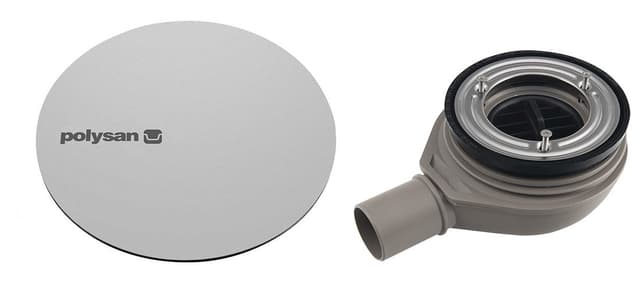 MIRAI syfon do brodzików, średnica 90mm, DN40, korek ze stali nierdzewnej