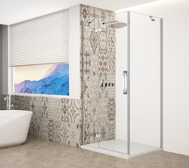 TRINITY CHROME kabina prysznicowa 1100x1000mm, szkło czyste lewa