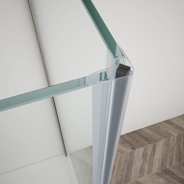 Kabina prysznicowa TRINITY CHROME 800x1000mm, szkło mleczne, lewe