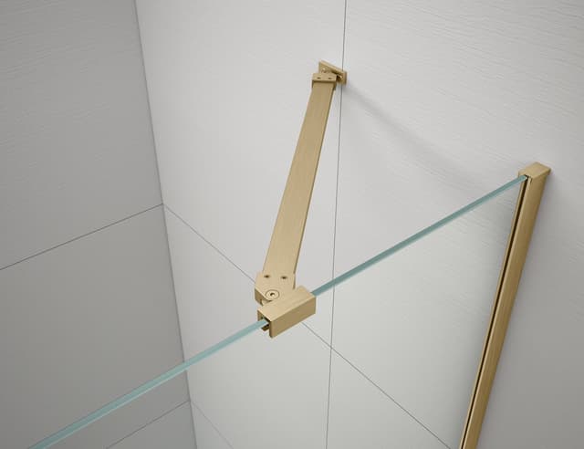 TRINITY GOLD MATT kabina prysznicowa prostokątna 900x800mm prawa, szkło czyste