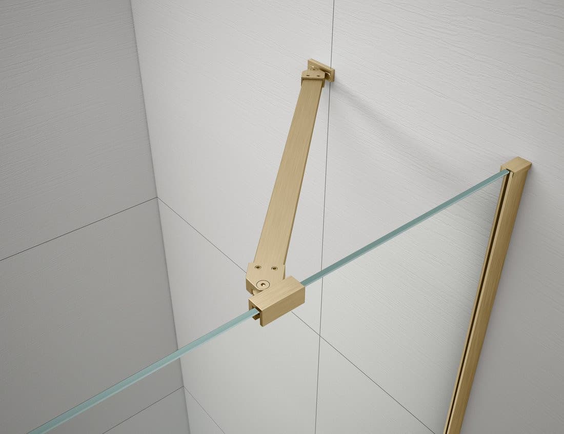 TRINITY GOLD MATT kabina prysznicowa prostokątna 800x900mm, szkło czyste, prawe