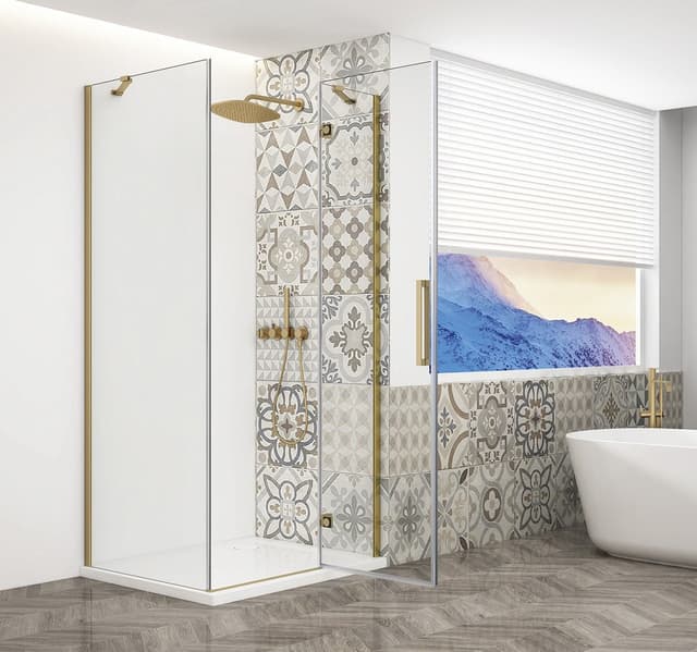 TRINITY GOLD MATT kabina prysznicowa prostokątna 800x900mm, szkło czyste, prawe