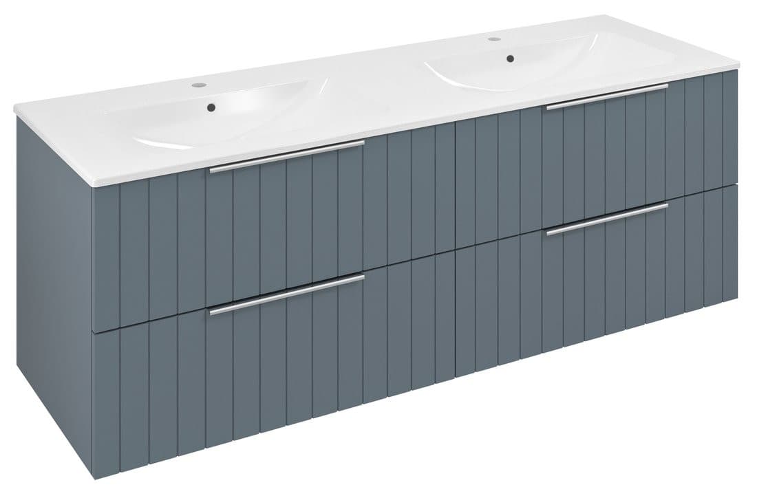 CIRASA podwójna szafka umywalkowa 141x54x46 cm, Siena Strip