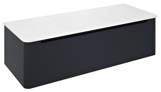 KERALA szafka pod umywalkę 120x35x47,5 cm, matowy antracyt, 1 szuflada