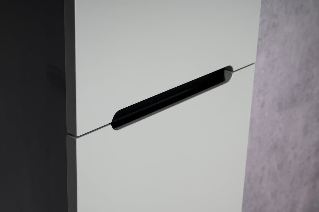 KERALA wysoki słupek łazienkowy, 38x143x32 cm, 2 drzwiczki, antracyt mat