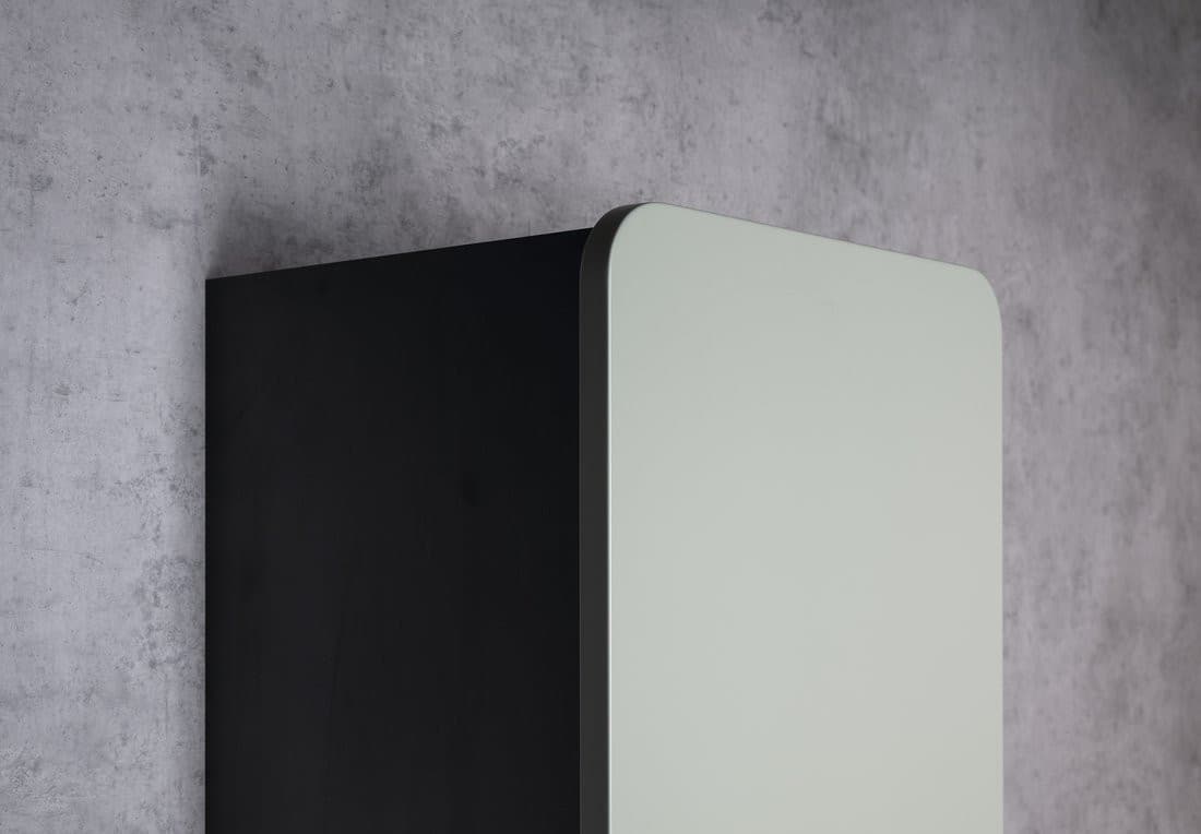 KERALA wysoki słupek łazienkowy, 38x143x32 cm, 2 drzwiczki, antracyt mat