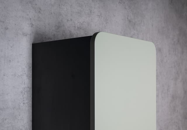 KERALA wysoki słupek łazienkowy, 38x143x32 cm, 2 drzwiczki, antracyt mat