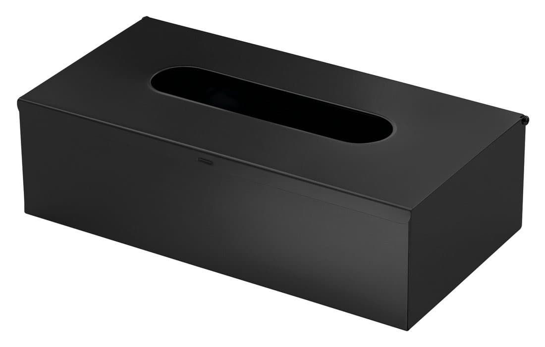 Zasobnik na papierowe chusteczki, wiszący, czarny mat, 250x75x130 mm