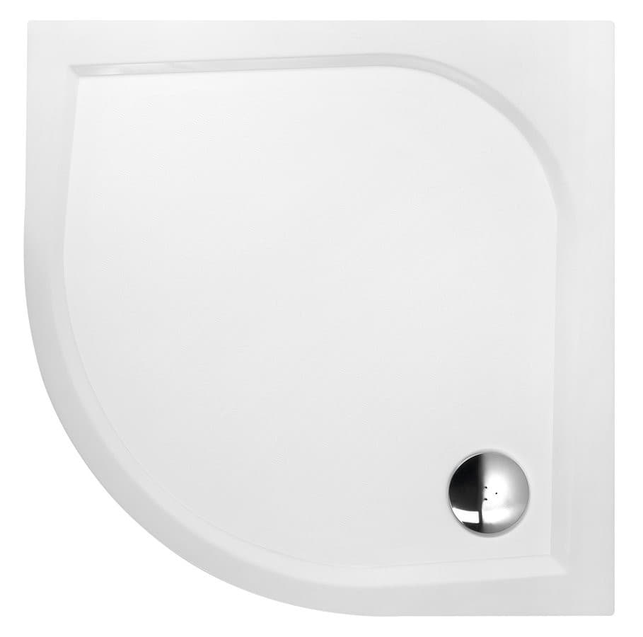 ERIKA brodzik prysznicowy kompozytowy, półokrągły 90x90cm, R550, biały