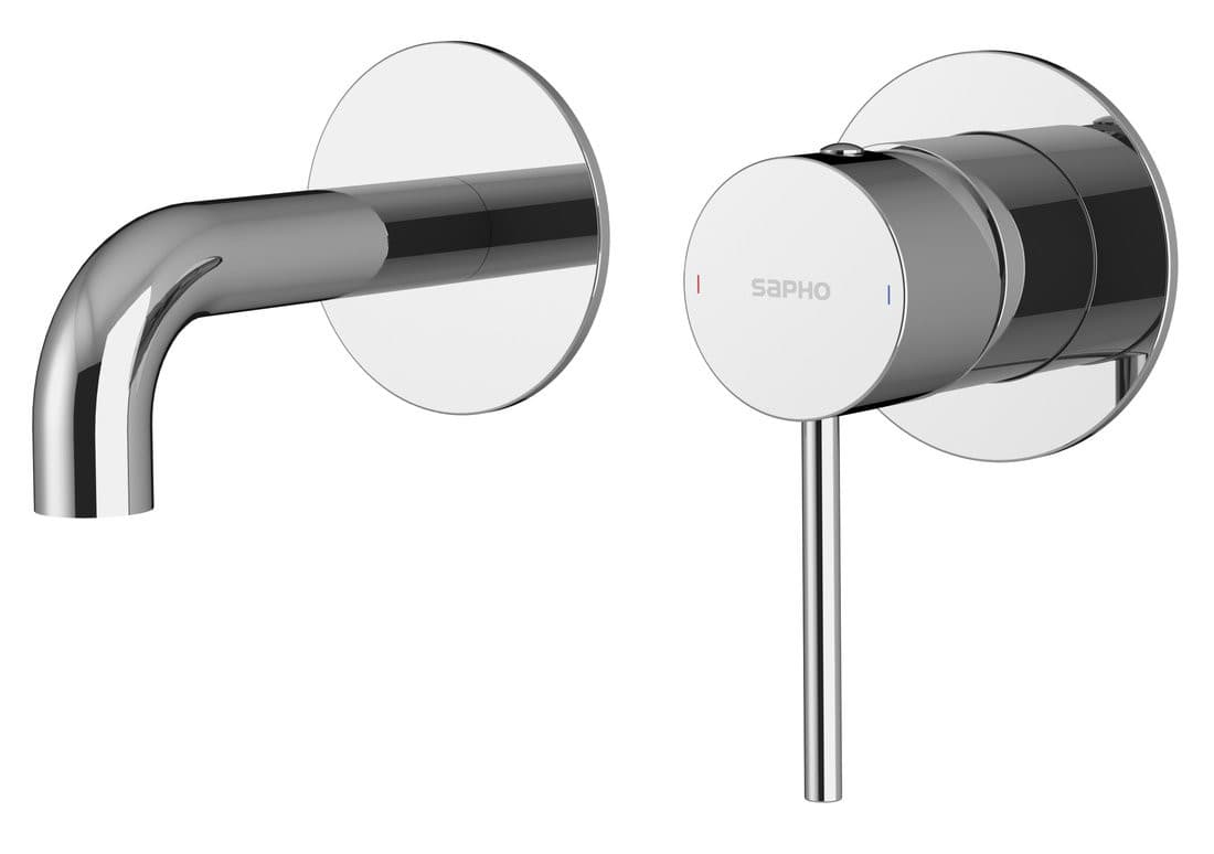 ULTRAMIX bateria podtynkowa umywalkowa 2-elementowea, główka 10cm, chrom