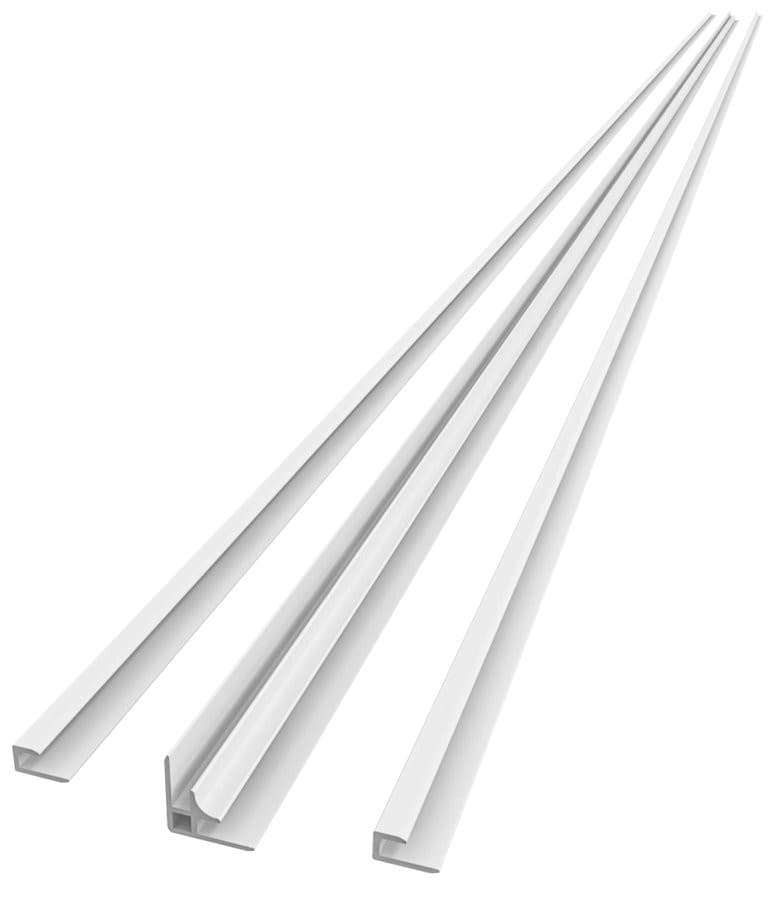 DENIPAN zestaw profili do instalacji narożnej, 2100mm, biały mat
