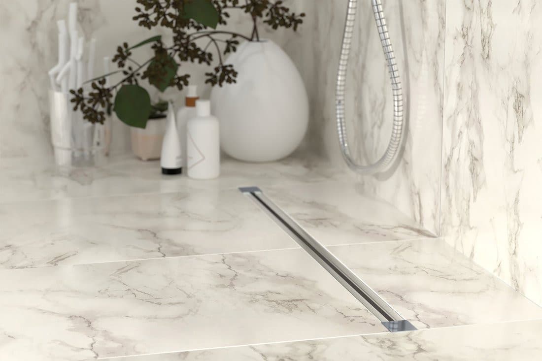 SUMISURA odpływ liniowy z rusztem ze stali nierdzewnej, L-450-1230, DN50