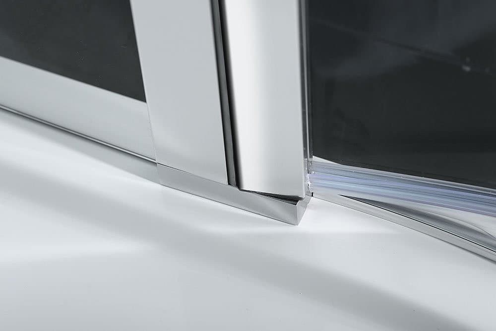 ZOOM kabina prysznicowa półokrągła 1000x1000mm, szkło czyste, prawa