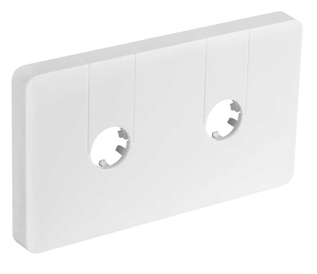 Q-START rozeta maskująca zespolona do zaworów o rozstawie, biały