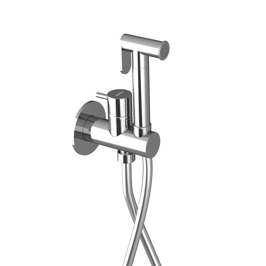 ULTRAMIX bateria podtynkowa do bidetu z prysznicem Stop, okrągły, chrom