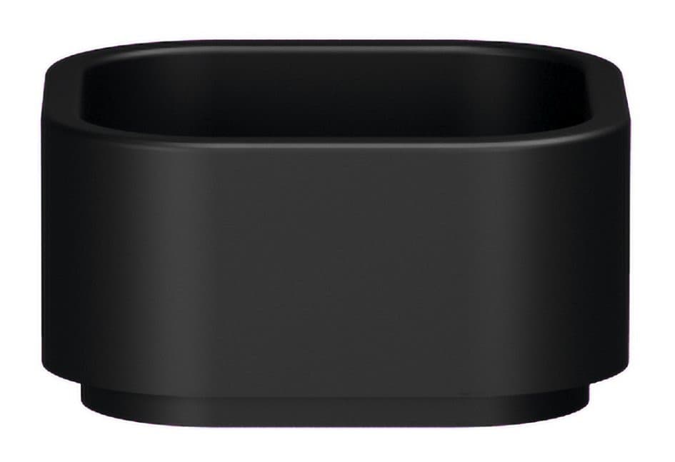 HAKO umywalka ceramiczna nablatowa, 30x30cm, czarny mat