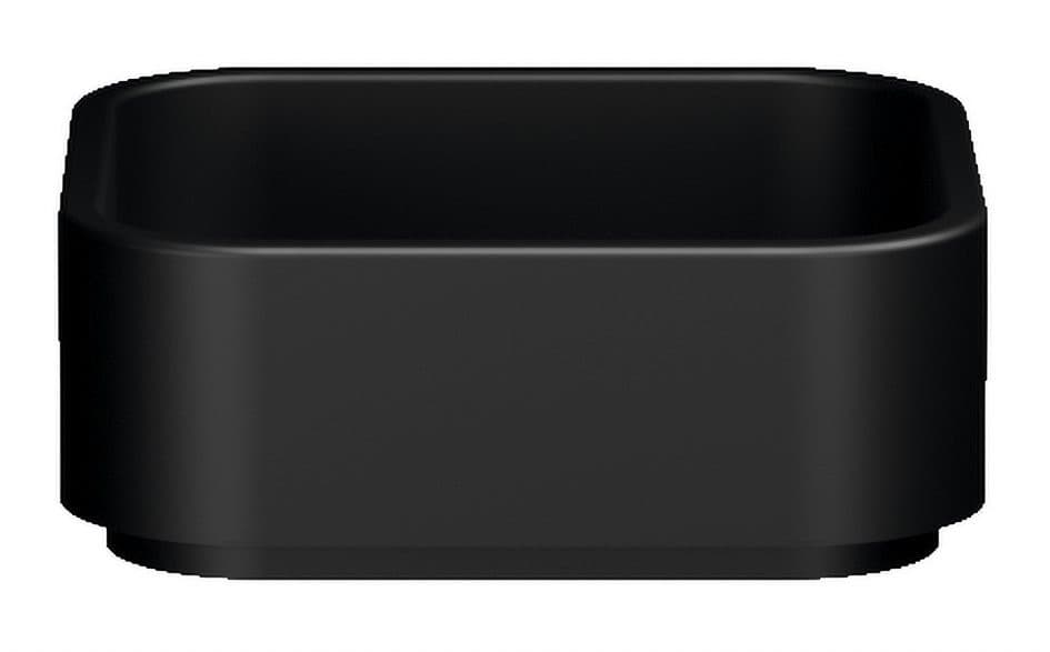 HAKO umywalka ceramiczna nablatowa 40x40cm, czarny mat