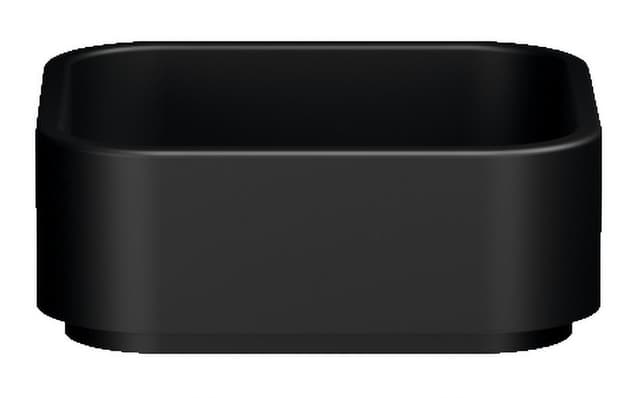 HAKO umywalka ceramiczna nablatowa 40x40cm, czarny mat