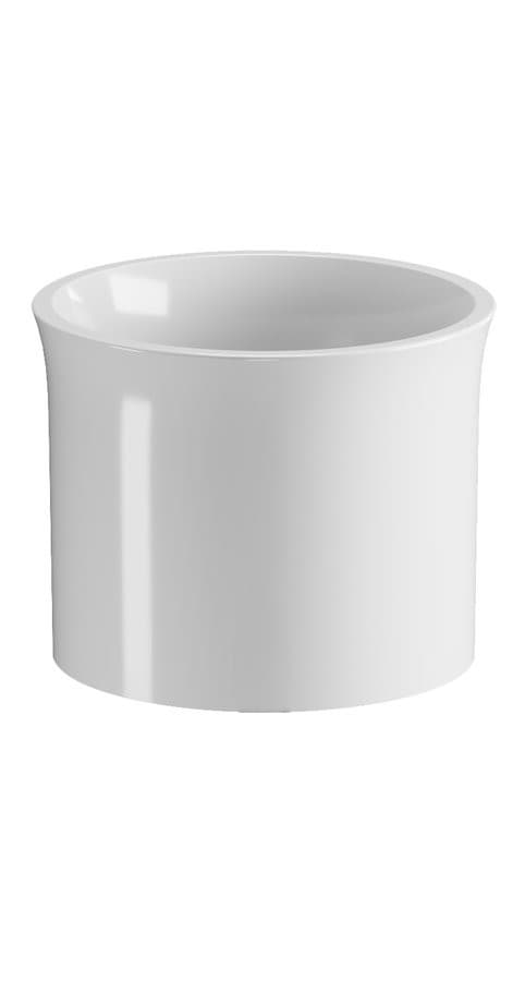 THE NEW YORKER umywalka ceramiczna nablatowa wysoka, średnica 40cm, biały