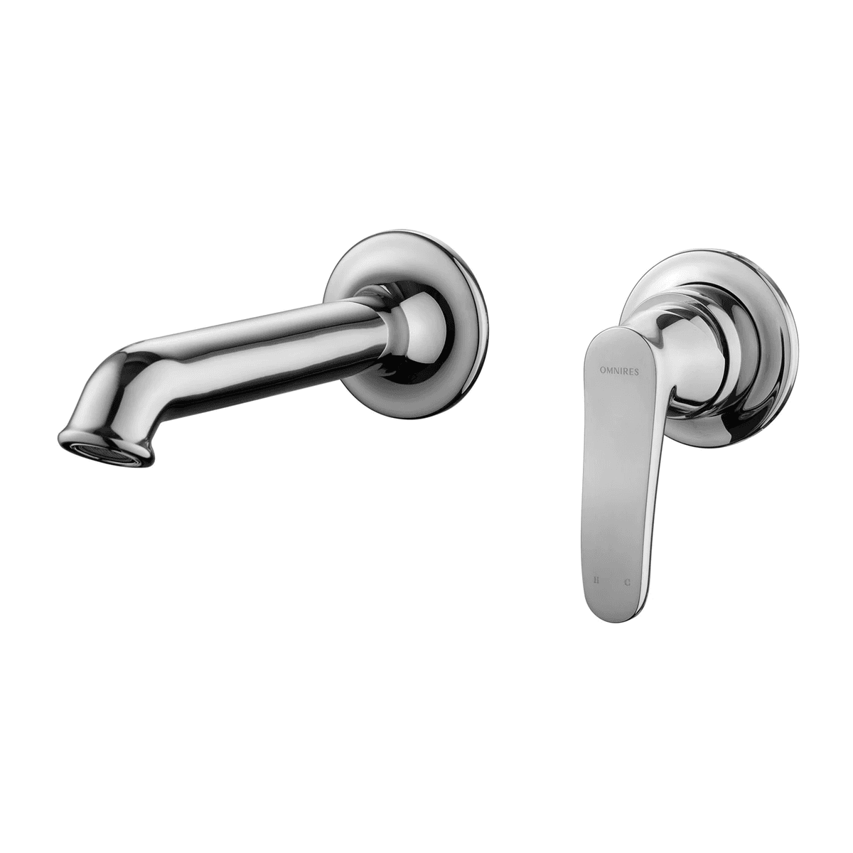 ART DECO bateria umywalkowa podtynkowa, chrom połysk