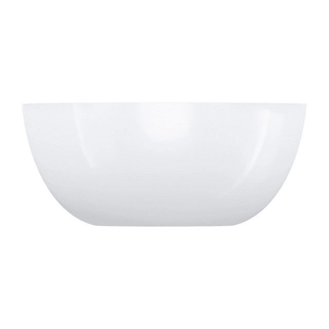 SHELL M+ umywalka nablatowa, Ø35 cm, biały połysk